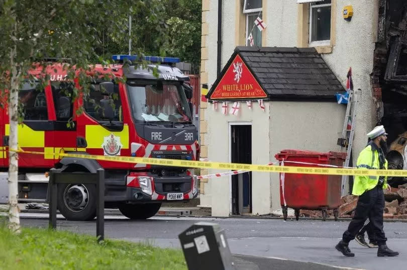 The scene on York Street in Heywood