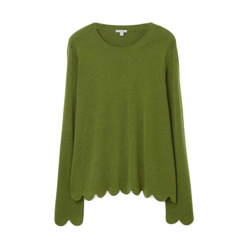 <a rel="nofollow noopener" href="http://www.cosstores.com/us/Women/Knitwear/Scalloped_merino_wool_jumper/46889-23169852.1#c-15133303" target="_blank" data-ylk="slk:Scalloped Merino Wool Jumper, COS, $99;elm:context_link;itc:0;sec:content-canvas" class="link ">Scalloped Merino Wool Jumper, COS, $99</a><ul> <strong>Related Articles</strong> <li><a rel="nofollow noopener" href="http://thezoereport.com/fashion/style-tips/box-of-style-ways-to-wear-cape-trend/?utm_source=yahoo&utm_medium=syndication" target="_blank" data-ylk="slk:The Key Styling Piece Your Wardrobe Needs;elm:context_link;itc:0;sec:content-canvas" class="link ">The Key Styling Piece Your Wardrobe Needs</a></li><li><a rel="nofollow noopener" href="http://thezoereport.com/entertainment/culture/taylor-swift-grand-prix/?utm_source=yahoo&utm_medium=syndication" target="_blank" data-ylk="slk:Taylor Swift Slayed Her Formula 1 Grand Prix Performance;elm:context_link;itc:0;sec:content-canvas" class="link ">Taylor Swift Slayed Her Formula 1 Grand Prix Performance</a></li><li><a rel="nofollow noopener" href="http://thezoereport.com/entertainment/culture/jennifer-lawrence-zelda-fitzgerald/?utm_source=yahoo&utm_medium=syndication" target="_blank" data-ylk="slk:Jennifer Lawrence Just Landed An Iconic New Role;elm:context_link;itc:0;sec:content-canvas" class="link ">Jennifer Lawrence Just Landed An Iconic New Role</a></li></ul>