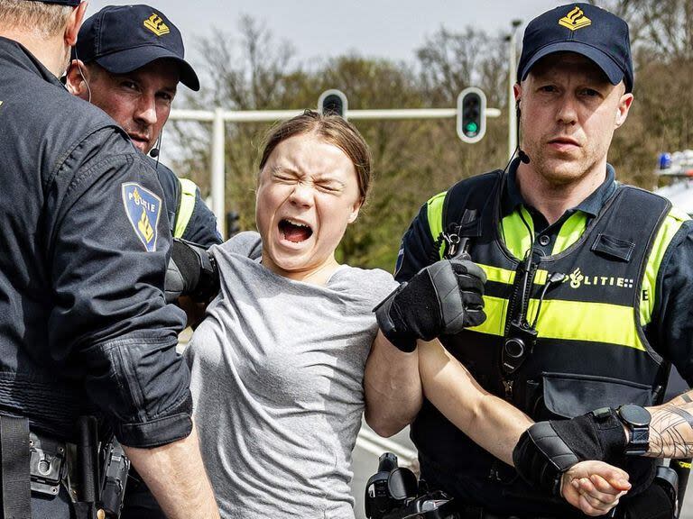 Greta Thunberg detenida en La Haya