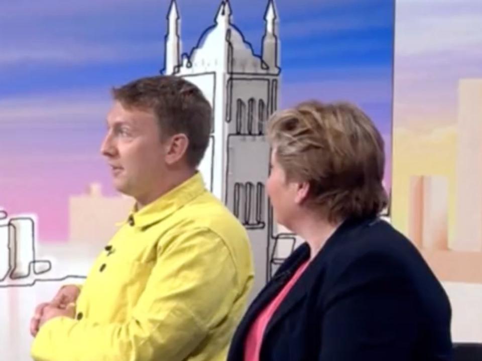 Joe Lycett and Emily Thornberry on ‘Sunday with Laura Kuenssberg’ (BBC)