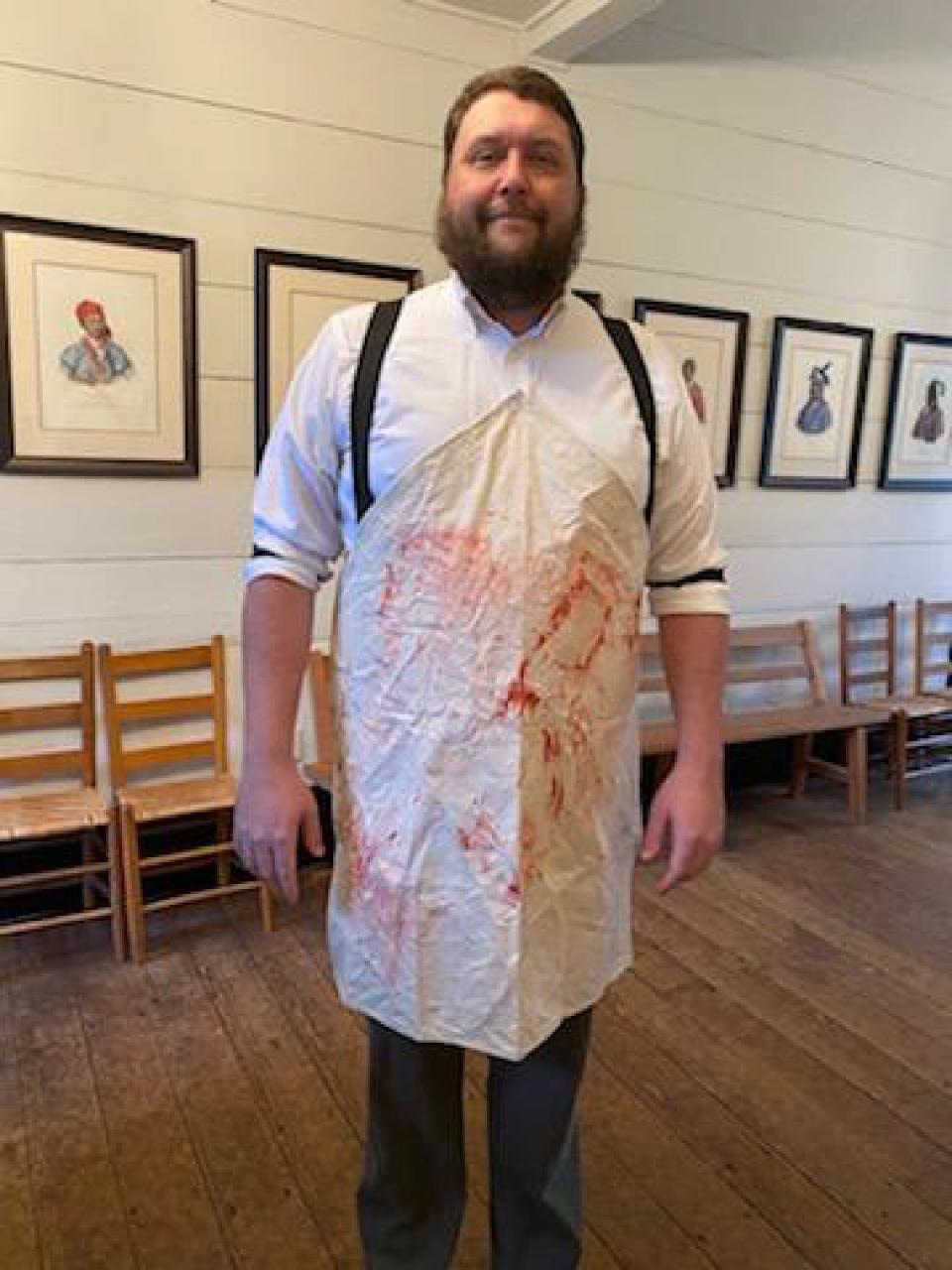 A trip to visit Dr. Duncan could cost you an arm and a leg. He had to do many amputations in his day. He's played by Wesley Garmon for the Haunting at Old Alabama Town.