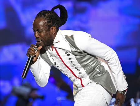 Reggae singer Nesbeth performs at the Sting 2013 concert in Kingston December 26, 2013. REUTERS/Gilbert Bellamy