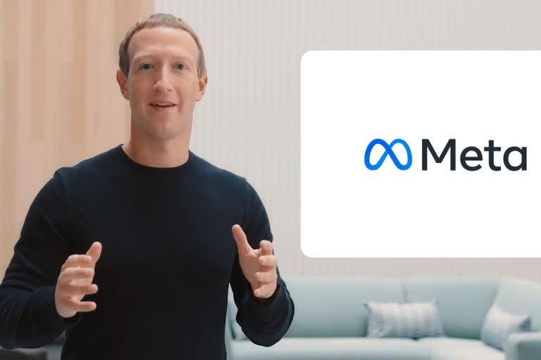 Mark Zuckerberg en la presentación de la nueva identidad de Facebook: Meta