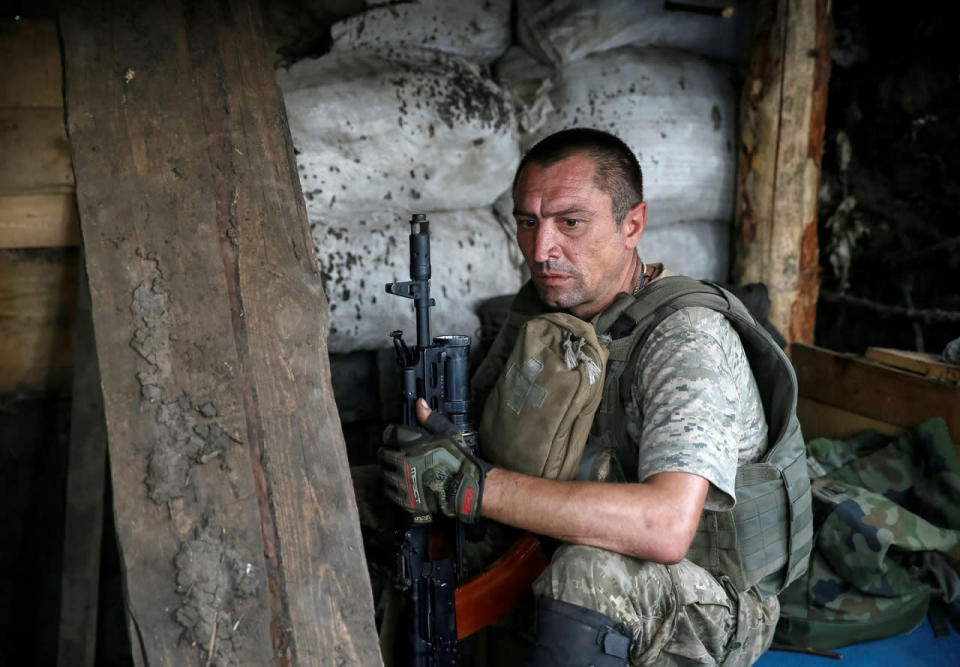 On the front line in the Ukraine