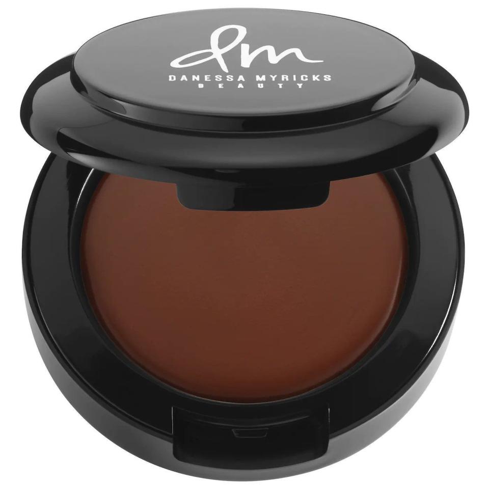 <p><strong>Danessa Myricks Beauty</strong></p><p>sephora.com</p><p><strong>$26.00</strong></p><p><strong>Key Specs</strong></p><ul><li><strong>Rating: </strong>4.3-star average from more than 40 Sephora reviews</li><li><strong>Shades available</strong>: 3</li><li><strong>Black- and woman-owned:</strong> Yes</li></ul><p>Oily skin types should skip cream makeup to avoid looking greasy after a few hours, but this bronzer for dark skin is the exception. Makeup artist Danessa Myricks created a unique cream-to-powder bronzer that won't congest your pores and lead to acne and an oily finish. </p><p>It comes in two more hues to choose from, so you can experiment with shade intensity — plus, its light-as-air feel will give off a soft-matte natural finish that adds instant warmth to your complexion. </p><p>Sephora reviewers call it their holy grail bronzer for dark skin because it melts into their complexion like butter, they only need a little bit of product, <em>and</em> it lasts an entire work day under a <a href="https://www.bestproducts.com/lifestyle/g38760954/best-kn95-n95-masks/" rel="nofollow noopener" target="_blank" data-ylk="slk:face mask;elm:context_link;itc:0;sec:content-canvas" class="link ">face mask</a>. "It is incredibly soft — a beautiful, rich, creamy mousse-like texture that blends like a dream," says one 5-star Sephora review. </p>