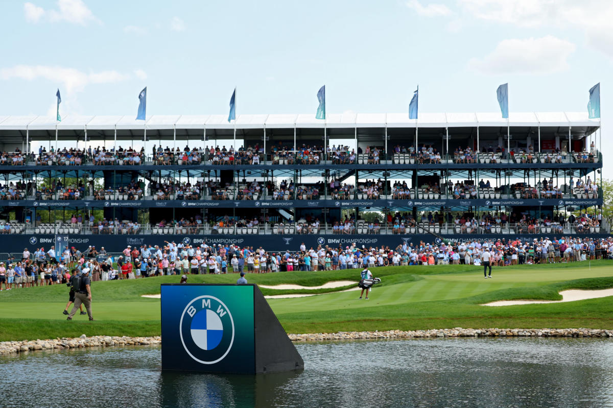 BMW Championship: Justin Rose throws out first pitch at Cubs game