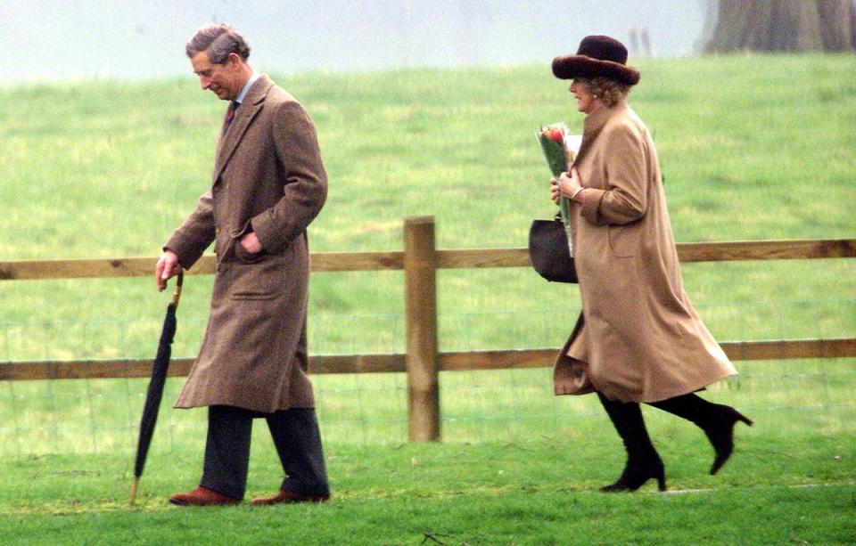 Camilla Parker Bowles and (the then) Prince Charles in Sandringham, Norfolk in 2002 (PA Images)