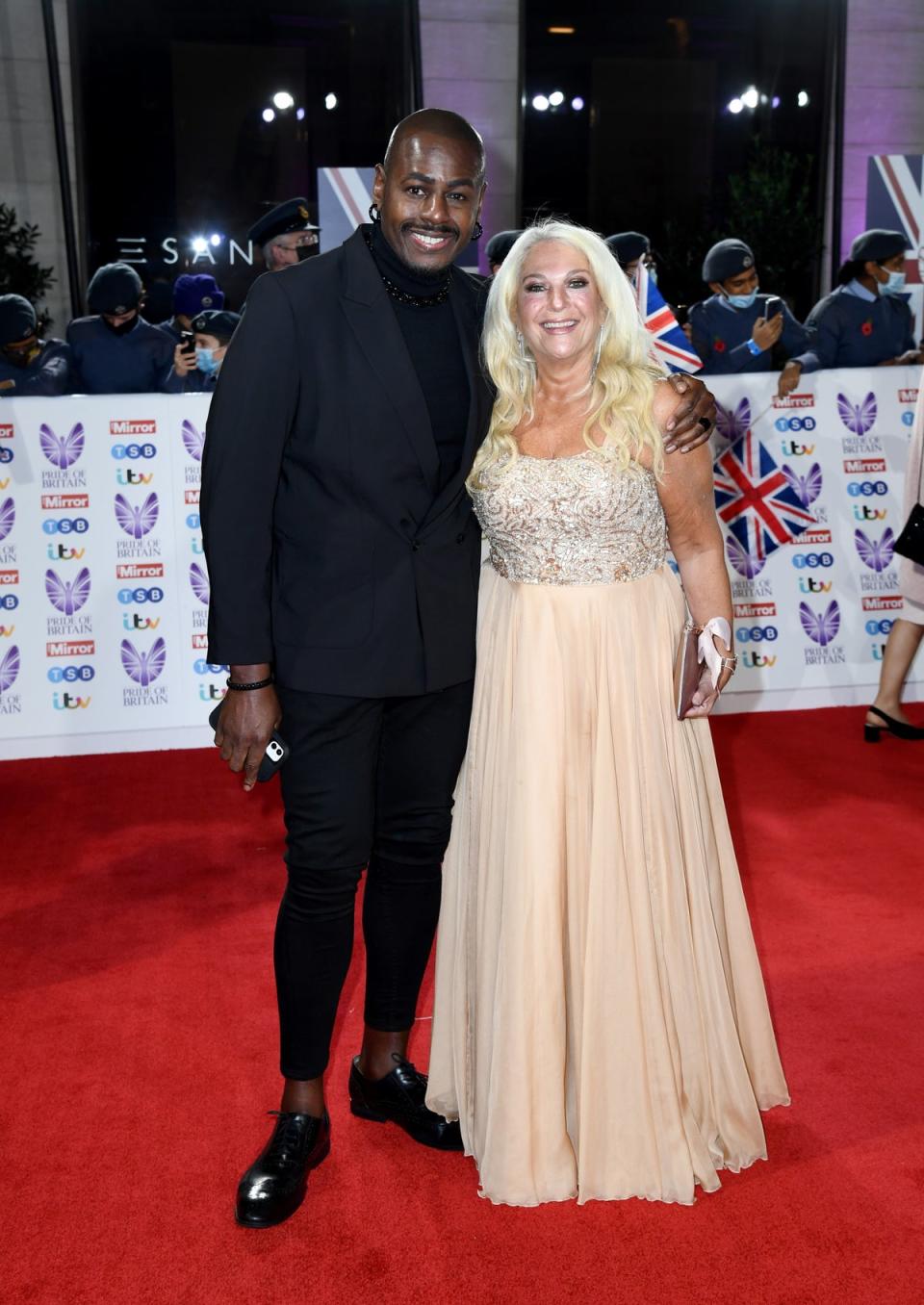 Ben Ofoedu and Vanessa Feltz attend the Pride Of Britain Awards 2021 at The Grosvenor House Hotel on October 30, 2021 (Gareth Cattermole/Getty Images)