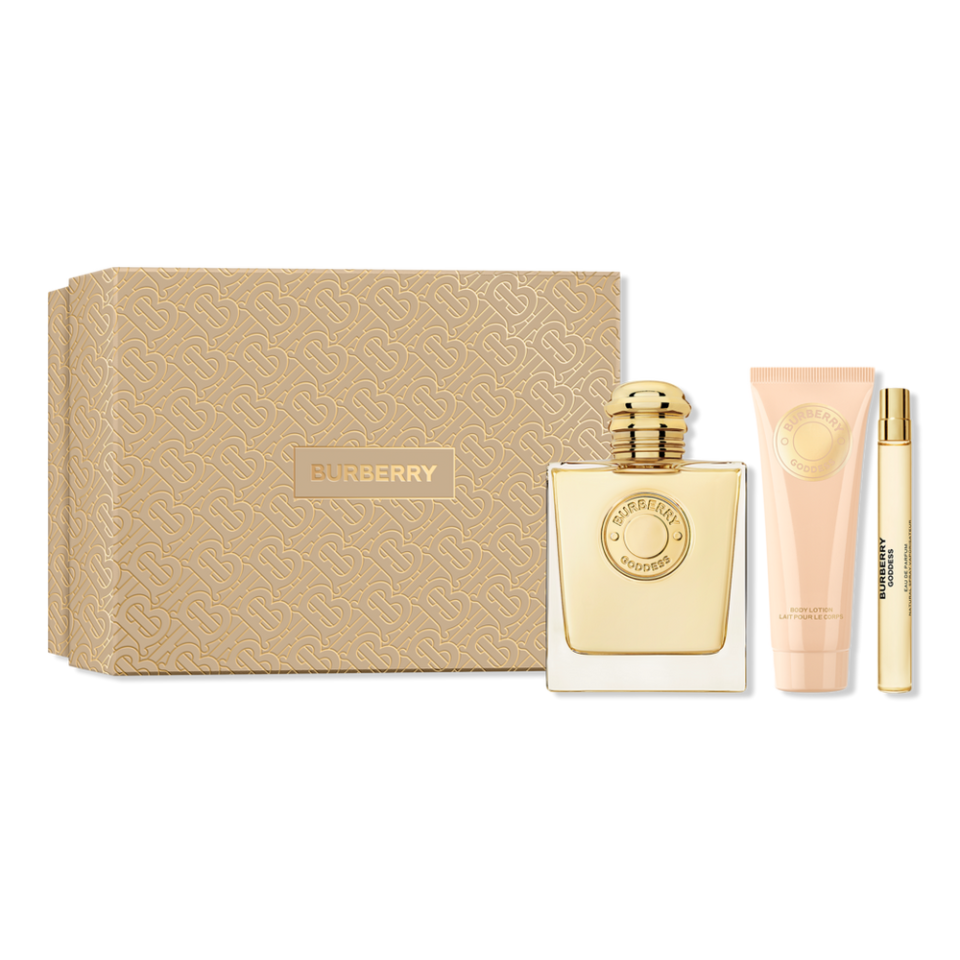 <p><a href="https://go.redirectingat.com?id=74968X1596630&url=https%3A%2F%2Fwww.ulta.com%2Fp%2Fburberry-goddess-eau-de-parfum-3-piece-gift-set-pimprod2041097&sref=https%3A%2F%2Fwww.townandcountrymag.com%2Fstyle%2Fbeauty-products%2Fg45704191%2Fbest-perfume-gift-sets%2F" rel="nofollow noopener" target="_blank" data-ylk="slk:Shop Now;elm:context_link;itc:0;sec:content-canvas" class="link ">Shop Now</a></p><p>Burberry Goddess Eau de Parfum 3 Piece Gift Set</p><p>ulta.com</p><p>$175.00</p>