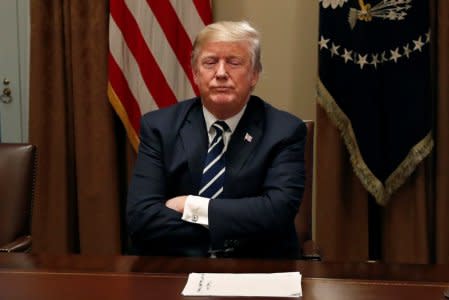 U.S. President Donald Trump  at the White House in Washington, July 17, 2018.   REUTERS/Leah Millis