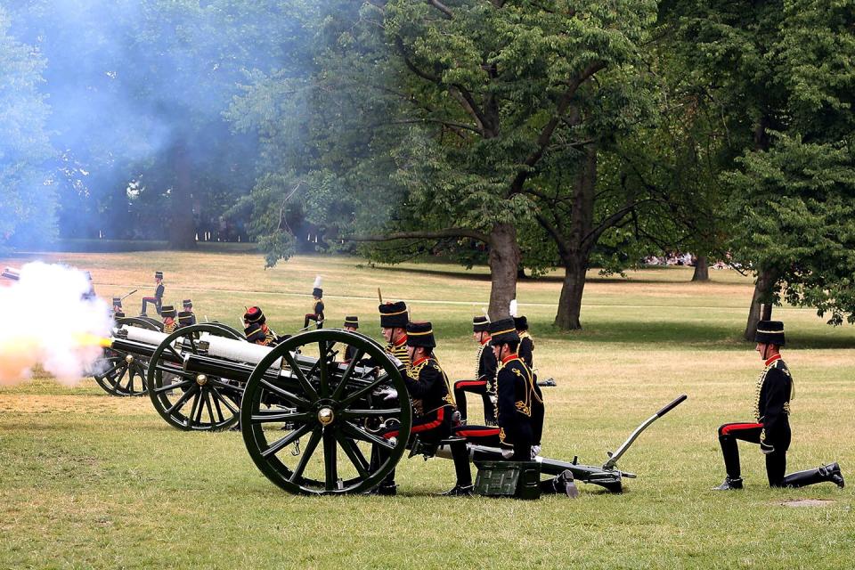 There's also a 41-gun salute from Green Park.