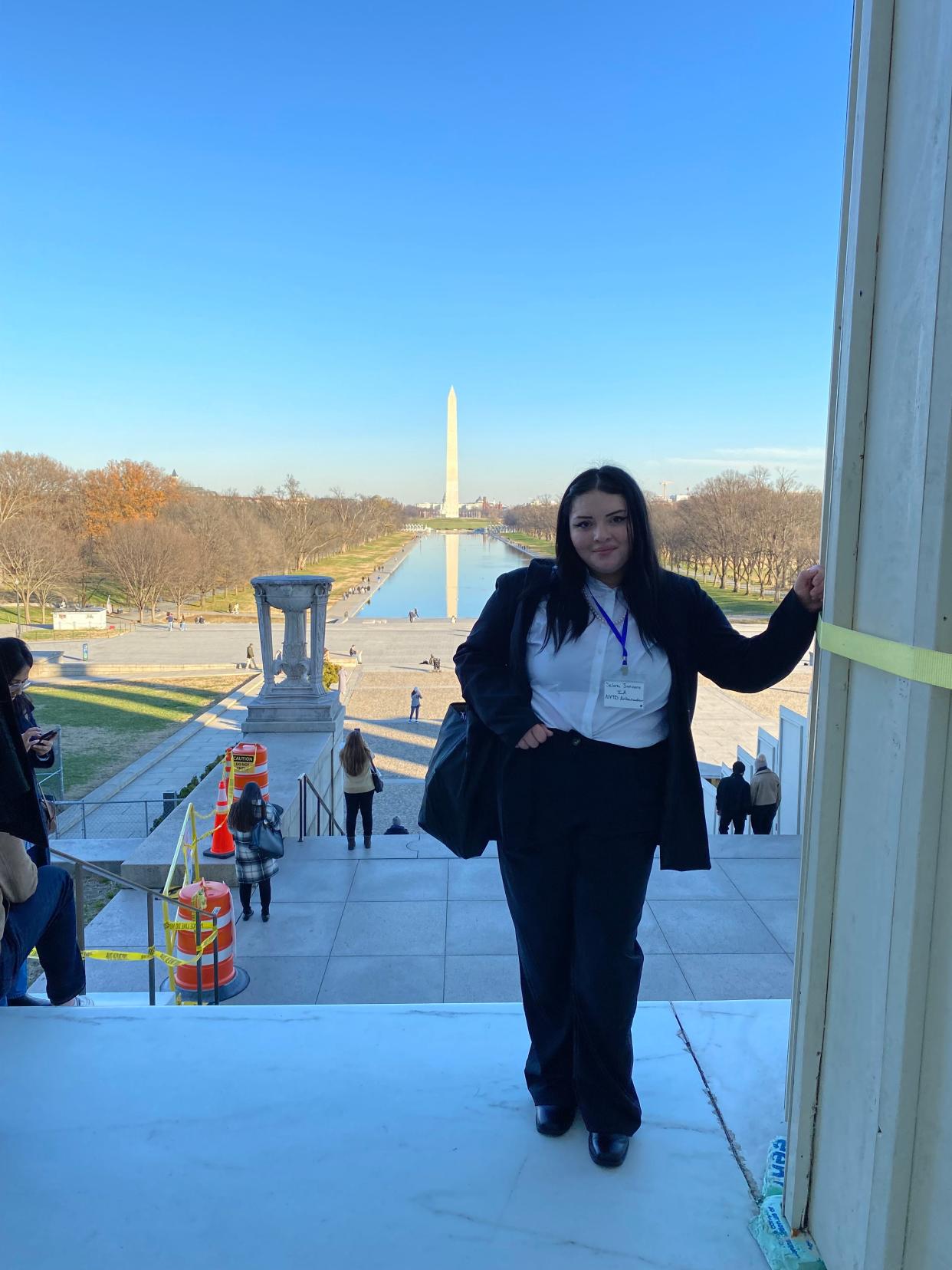 Selena Janssens during a visit to Washington, D.C., in 2023.