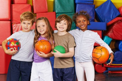   <span class="attribution"><a class="link " href="https://www.shutterstock.com/image-photo/happy-children-team-different-balls-gym-450428416" rel="nofollow noopener" target="_blank" data-ylk="slk:Robert Kneschke/Shutterstock;elm:context_link;itc:0;sec:content-canvas">Robert Kneschke/Shutterstock</a></span>