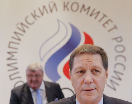 Russian Olympic Committee (ROC) President Alexander Zhukov attends a meeting on the country's participation at the 2018 Pyeongchang Winter Olympics, in Moscow, Russia December 12, 2017. REUTERS/Maxim Shemetov
