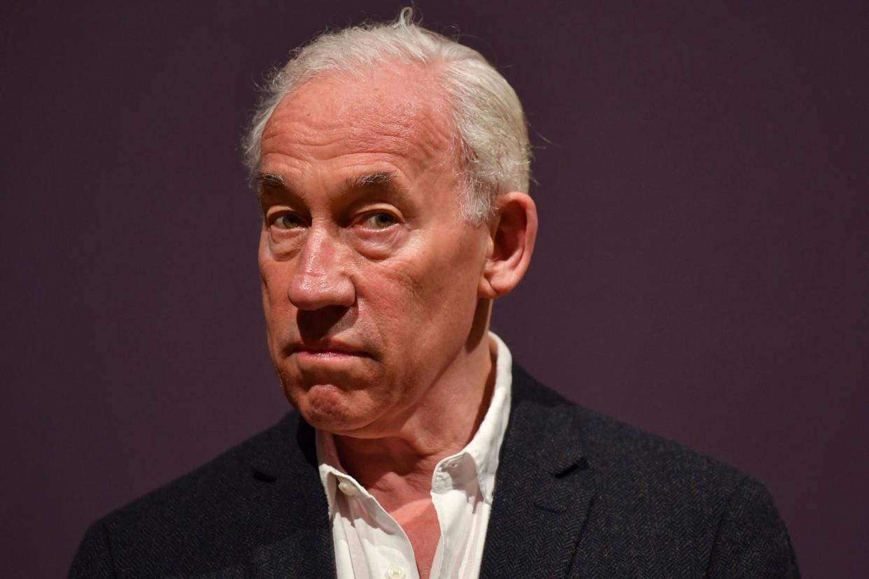 Theatre strikes with Peter Hall: Simon Callow (Photo credit should read BEN STANSALL/AFP/Getty Images): AFP/Getty Images