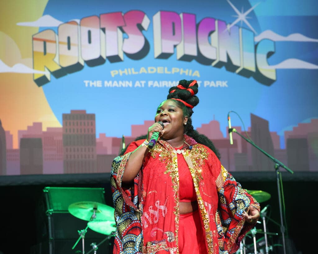 Tank and the Bangas performs during the 2022 Roots Picnic at The Mann at Fairmount Park on June 05, 2022 in Philadelphia, Pennsylvania. (Photo by Taylor Hill/Getty Images for Live Nation Urban)