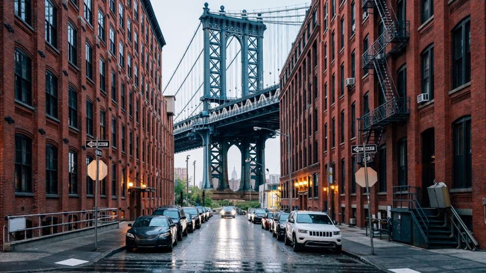 city street in Brooklyn, New York