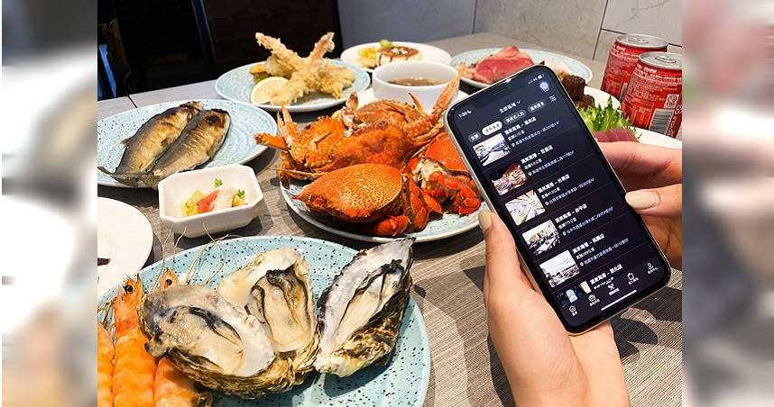 透過「來美食APP」可快速查找漢來美食餐廳，現在下載即送2,000元開幕大禮包。（圖／漢來美食提供）