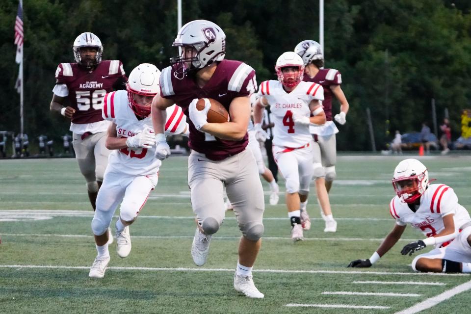 Mikey Jauchius and Columbus Academy are 5-0 heading into Friday's game against Whitehall.