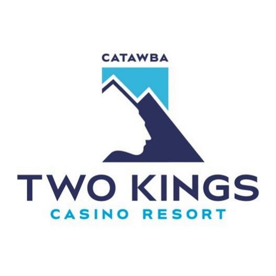 The Catawba Nation unveiled this logo last year for its planned Two Kings Casino Resort in Kings Mountain, N.C. The logo features a silhouette of 18th-century King Hagler against an image of Kings Mountain.