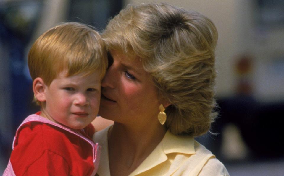 Harry firmly believes that his mother is still looking after him - Hulton Royals Collection