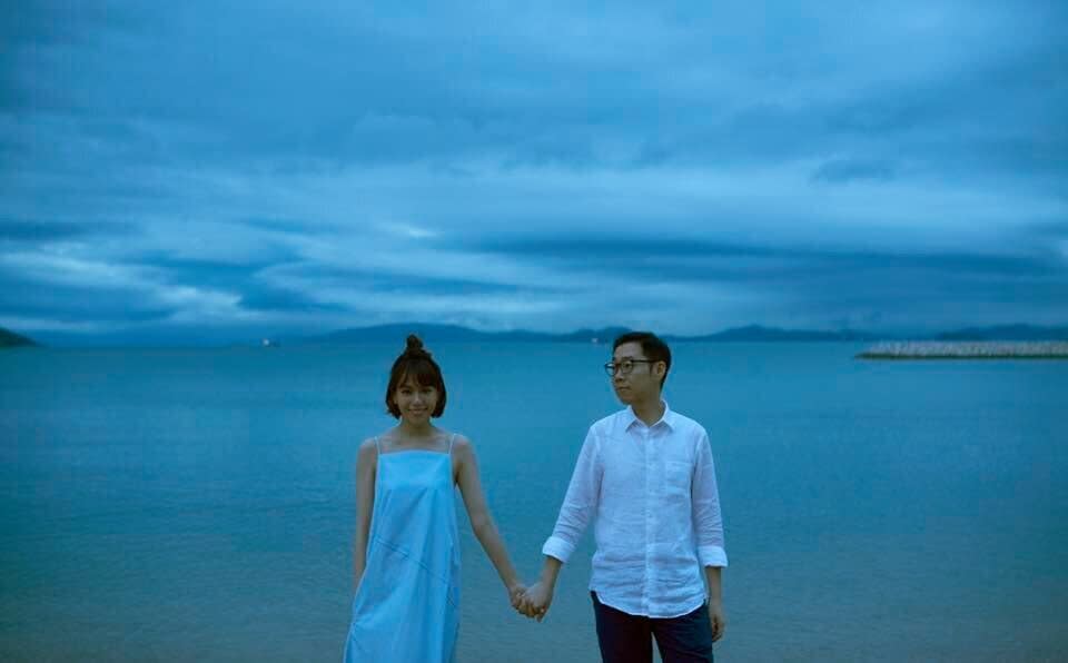 夏于喬結婚了！喜曬婚紗照情定導演林書宇。（圖／翻攝自夏于喬臉書）