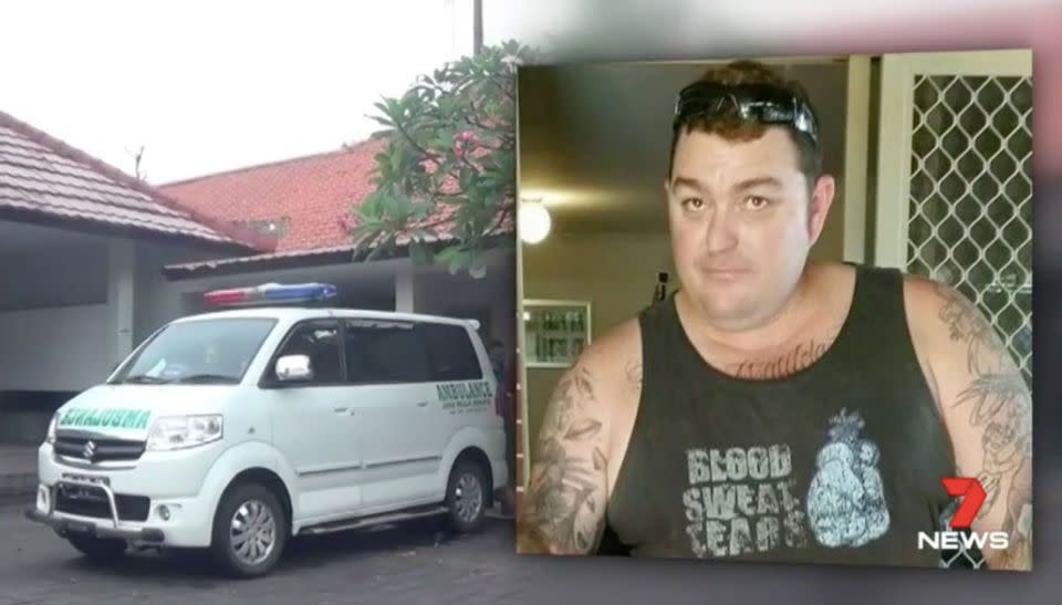 Perth man Clinton Dally was found dead in a Bali hotel room. Source: 7 News