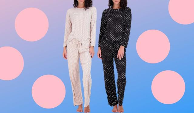 Classic Polka-Dot Boyfriend Pajamas - Pink in Women's Cotton Pajamas, Pajamas for Women