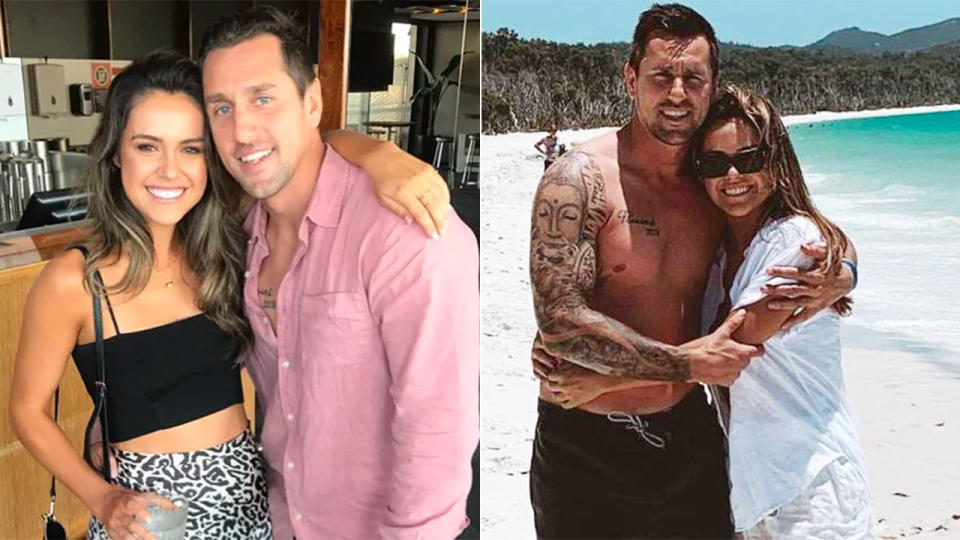 Scott and Pearce featured in a series of loved-up photos before the controversy.