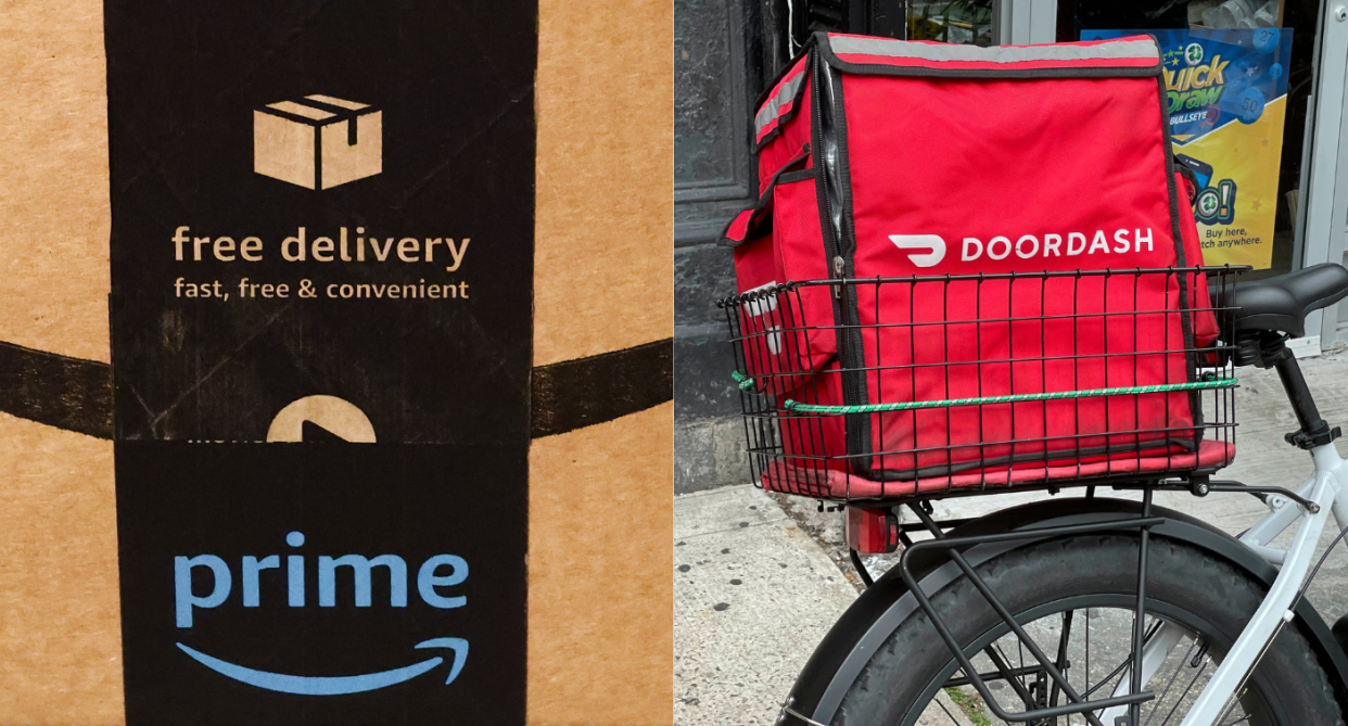 Amazon Prime Members now get access to a free 12-month Doordash DashPass and even more perks. (Getty Images)