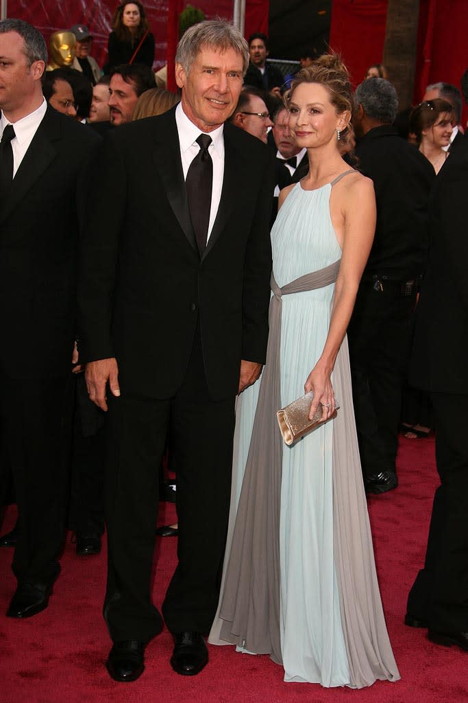 Oscars 2008 Harrison Ford Calista Flockhart