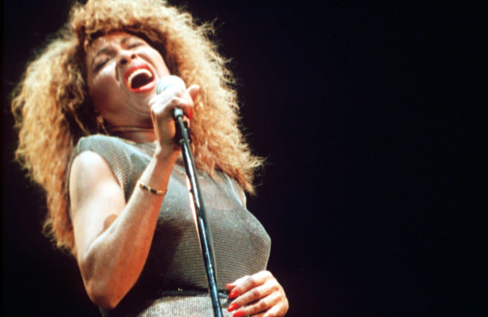 Tina Turner performing live in London - Getty - 1990