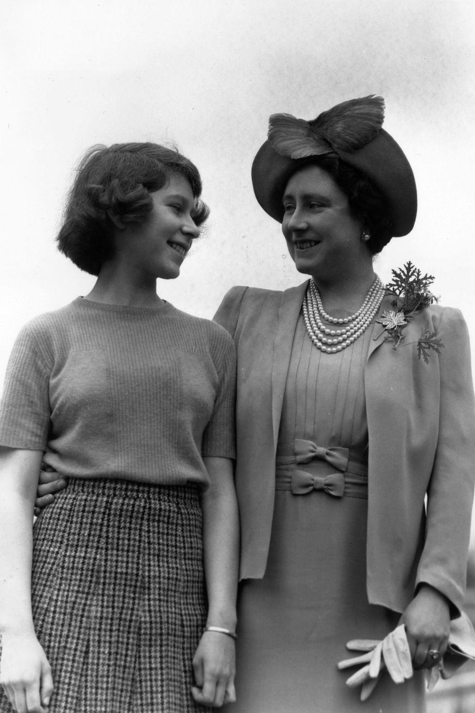 Princess Elizabeth and the Queen Mother