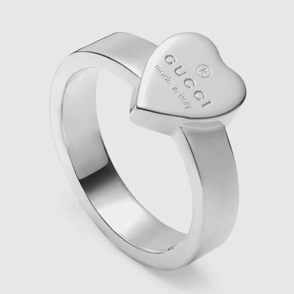 Trademark Ring with Heart Pendant