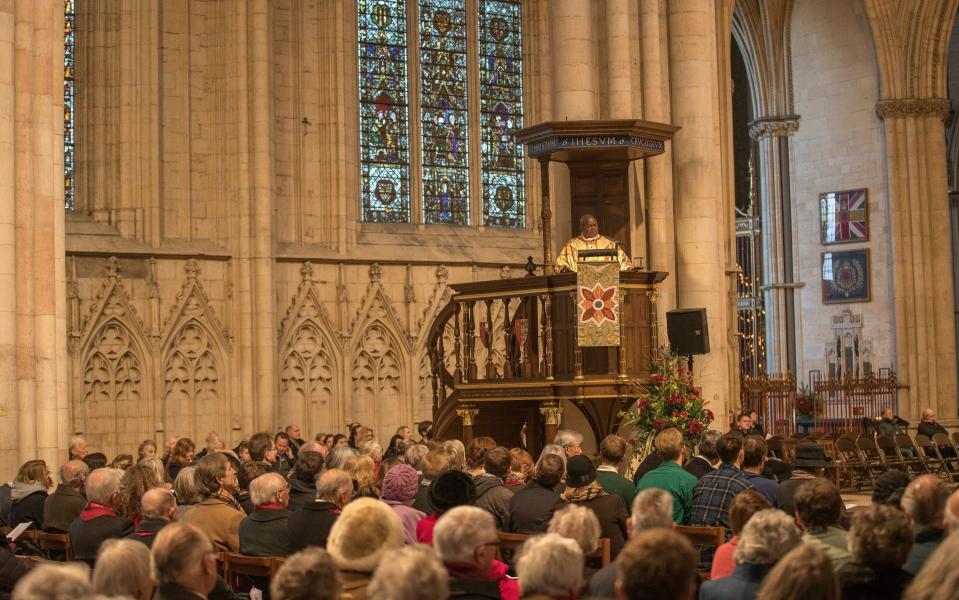  The Archbishop of York John Sentamu take Mass at York Minster on Christmas Day - Â©2017 Charlotte Graham