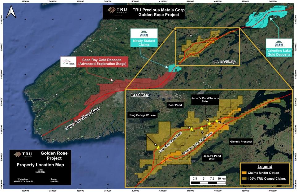 <strong>Figure 1: Golden Rose - Location of Critical Mineral Anomalies Being Followed up in this Program</strong>