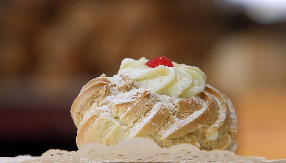DeLuise Bakery in Providence makes classic zeppole in pastry cream and chocolate.