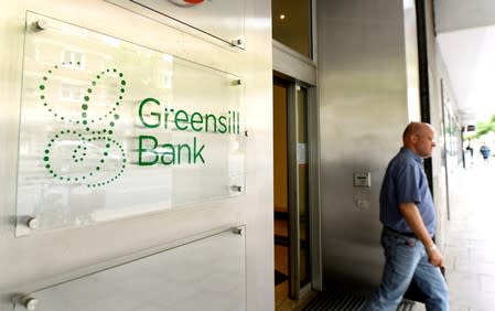 The Greensill Bank is pictured in downtown Bremen