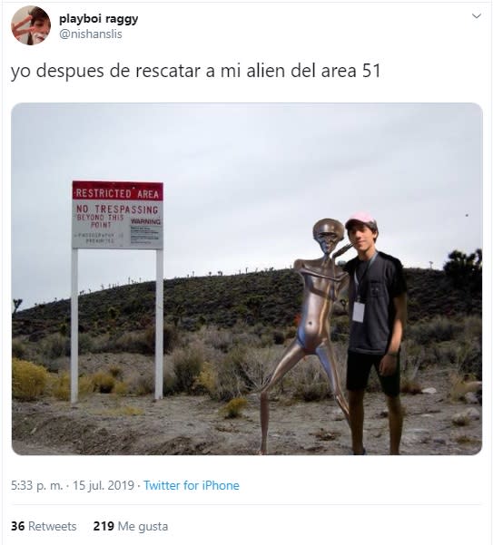 Los memes más graciosos y divertidos del asalto al Área 51