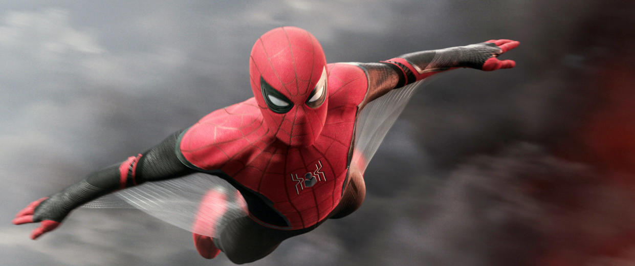 Spider-Man soars into action in 'Spider-Man: Far From Home' (Photo: Columbia Pictures / ? Marvel / courtesy Everett Collection)