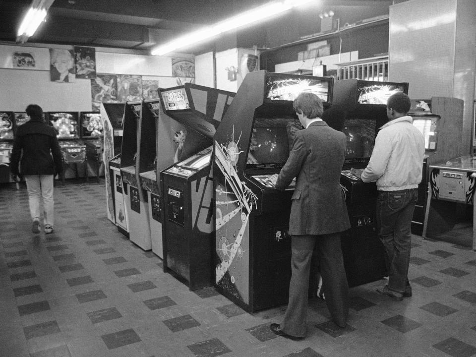 A school fundraiser in 1982.