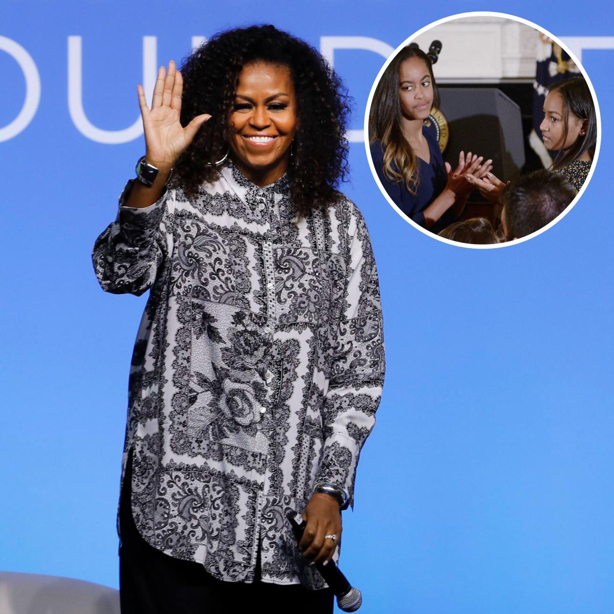 Michele Obama Reveals That Daughters Malia, Sasha Live Together: 'They've  Got Each Other's Backs'