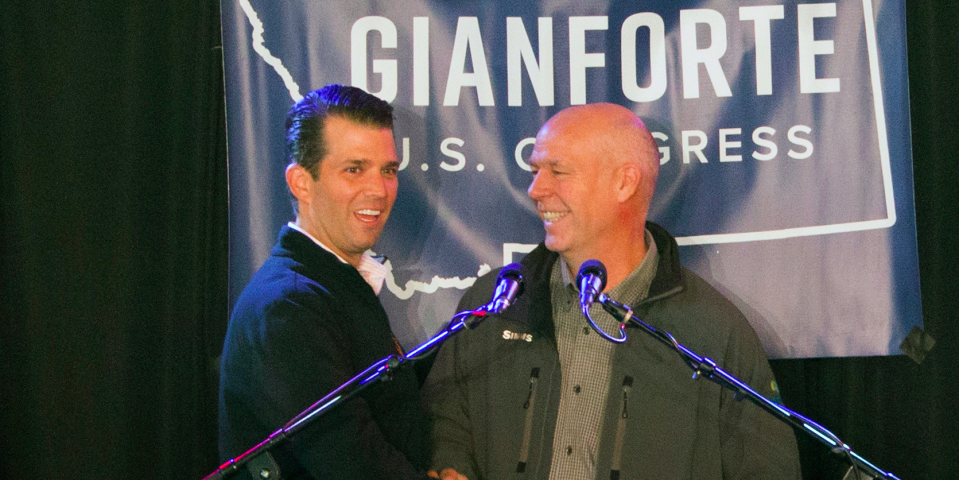 Donald Trump Jr. and Greg Gianforte