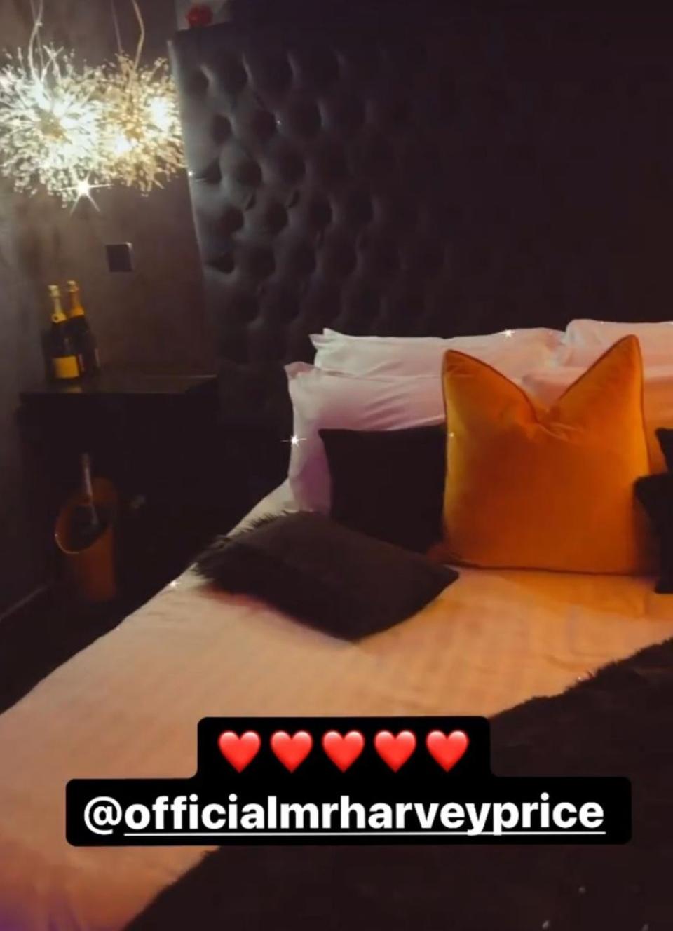 Price shared several posts from inside the luxury cabin (Katie Price)