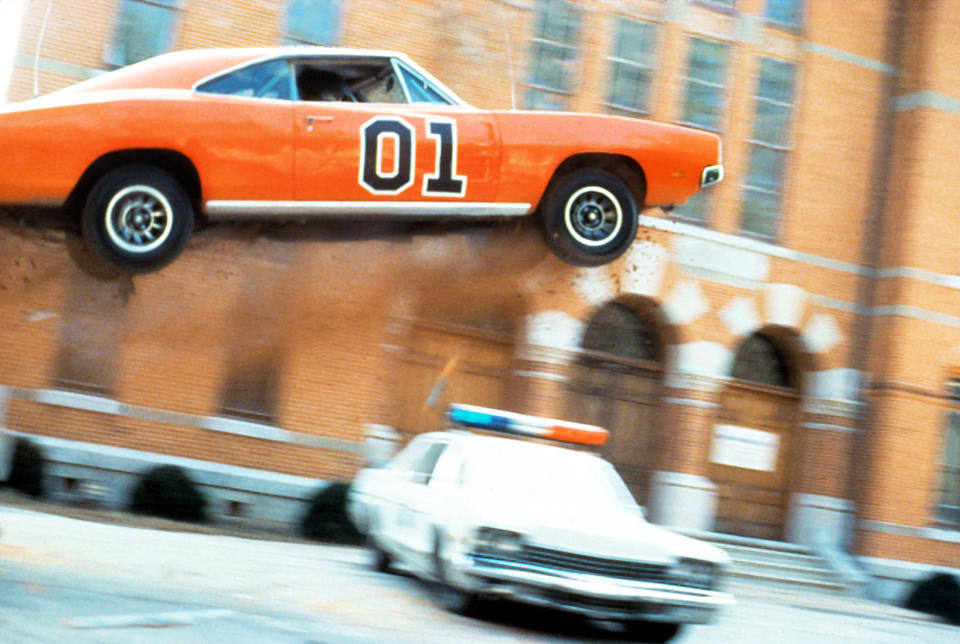 The General Lee makes one of its signature jumps on an episode of 'The Dukes of Hazzard' (Photo: Courtesy Everett Collection)