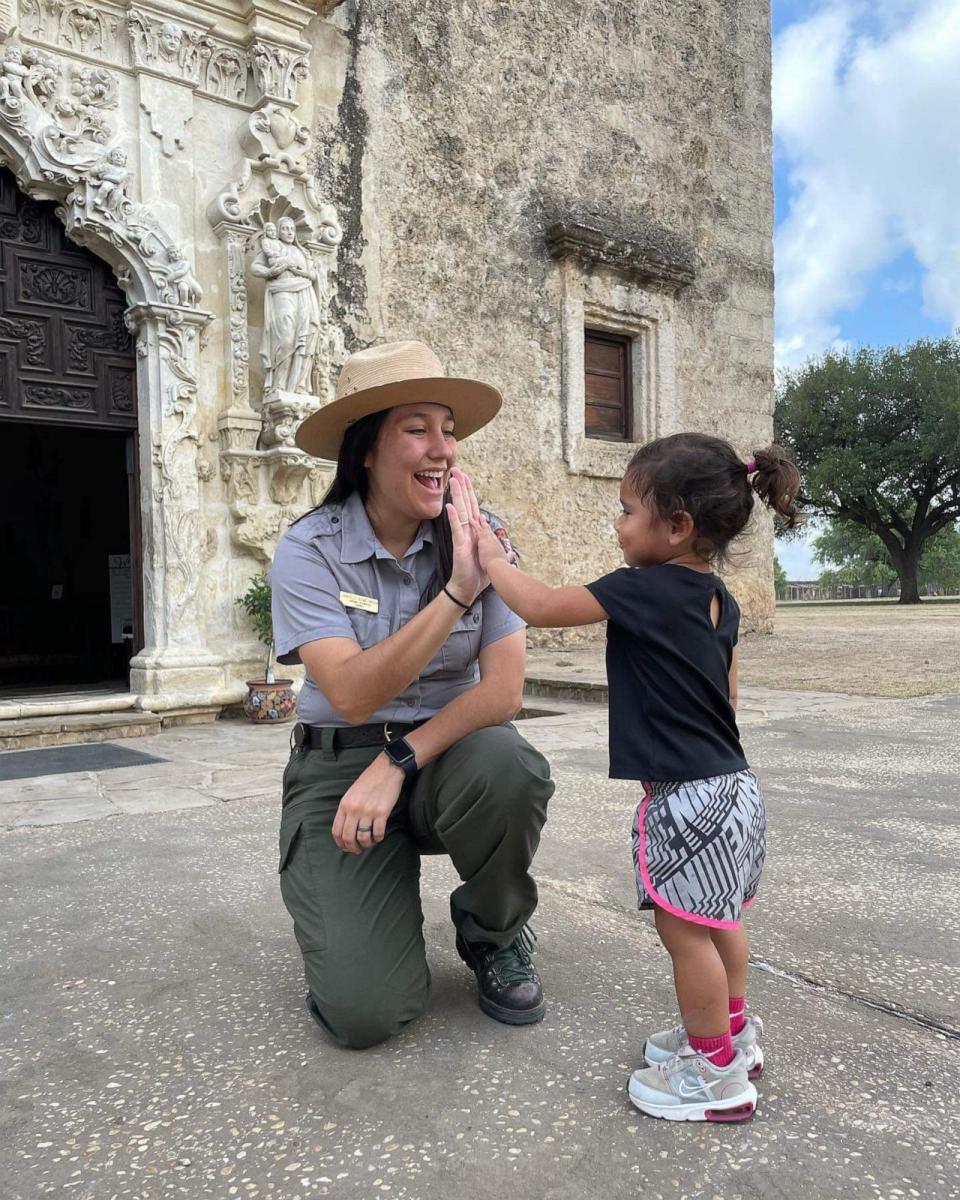 PHOTO: 3-year-old Journey Castillo completed her quest to visit all 63 of America’s national parks alongside her parents, Eric and Valerie Castillo. (Valerie Castillo & Eric Castillo)