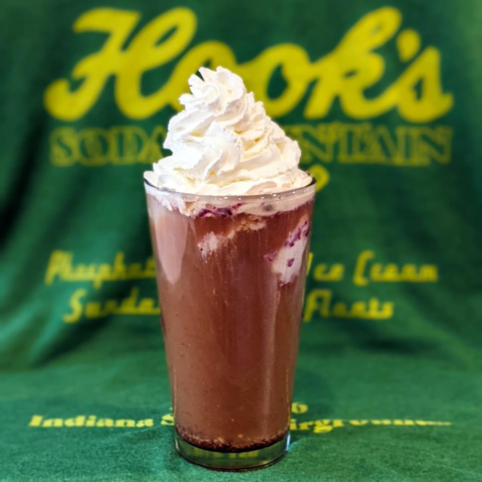 Iced Mocha Coffee Float from Hooks Drug Store Museum.