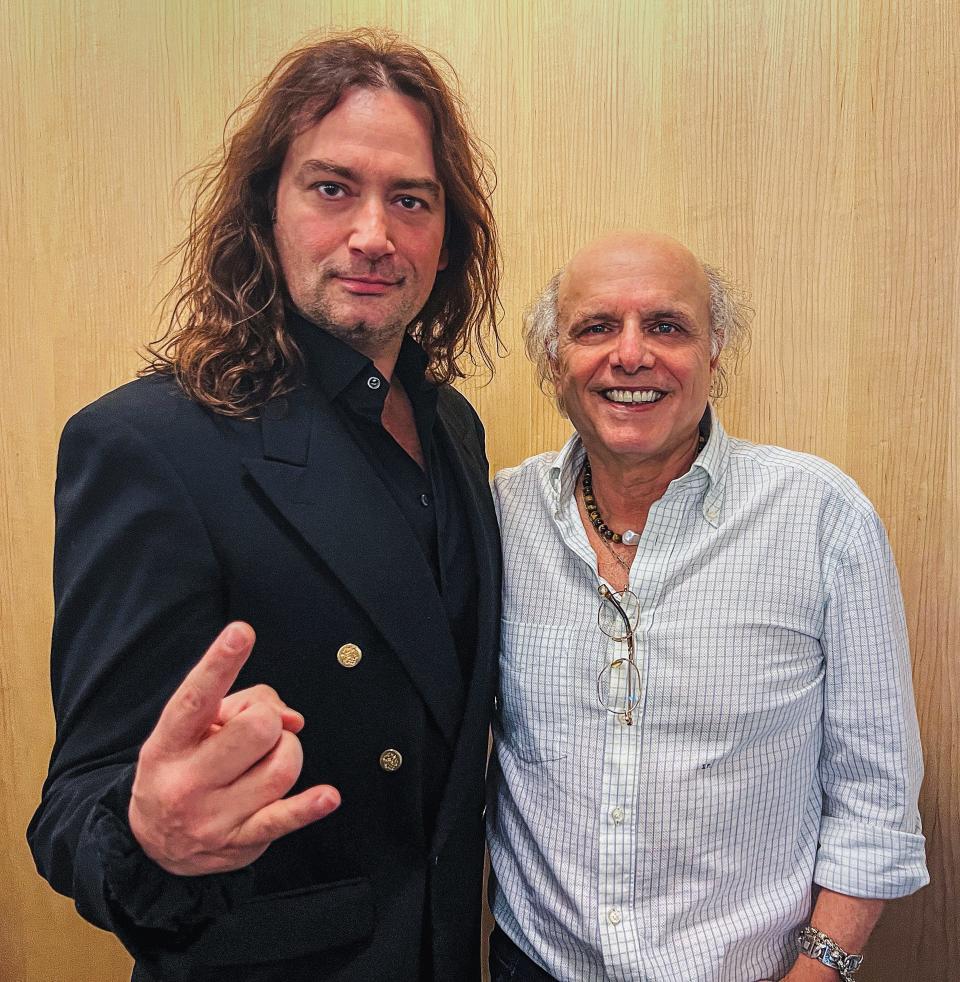 "Rock & Roll Man" co-stars Constantine Maroulis and Joe Pantoliano.