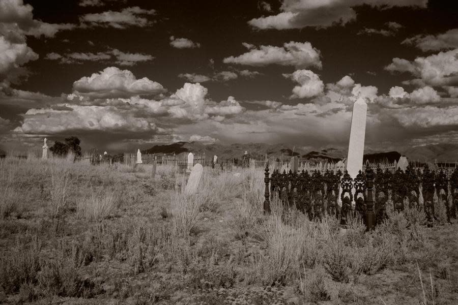 A historic cemetery in Tuscarora, Nevada. (Aaron Mayes/UNLV)