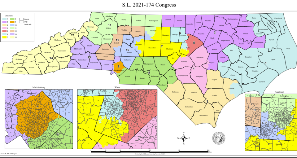 North Carolina congressional map, 2022 